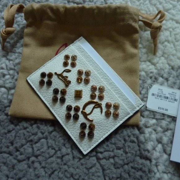 CHRISTIAN LOUBOUTIN Kios Studded Leather Card Case - Picture 3 of 9